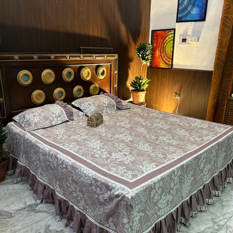 Blush Bloom Luxury Frill Bedsheet Set