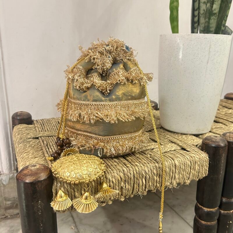 Gulnaar Gold Potli Bag