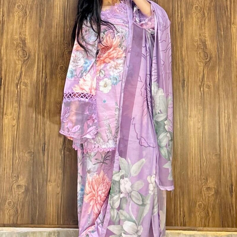 Lilac Bloom Pakistani Suit Set